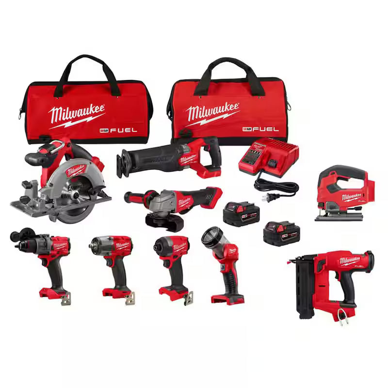 18V Lithium-Ion Brushless Cordless Combo Kit (9-Tool) L856