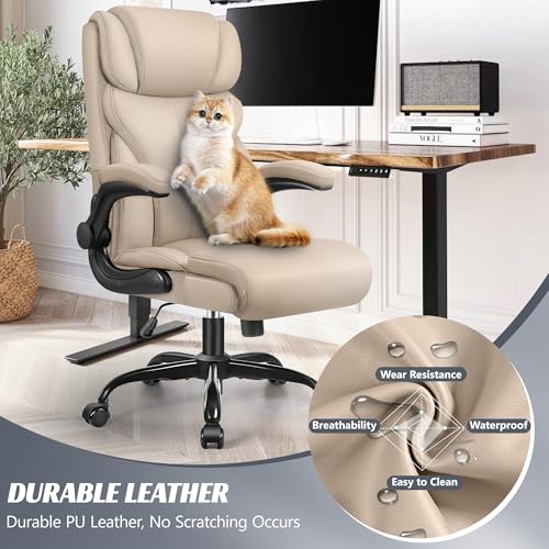 Big and Tall Ergonomic Leather Office Chair R7249
