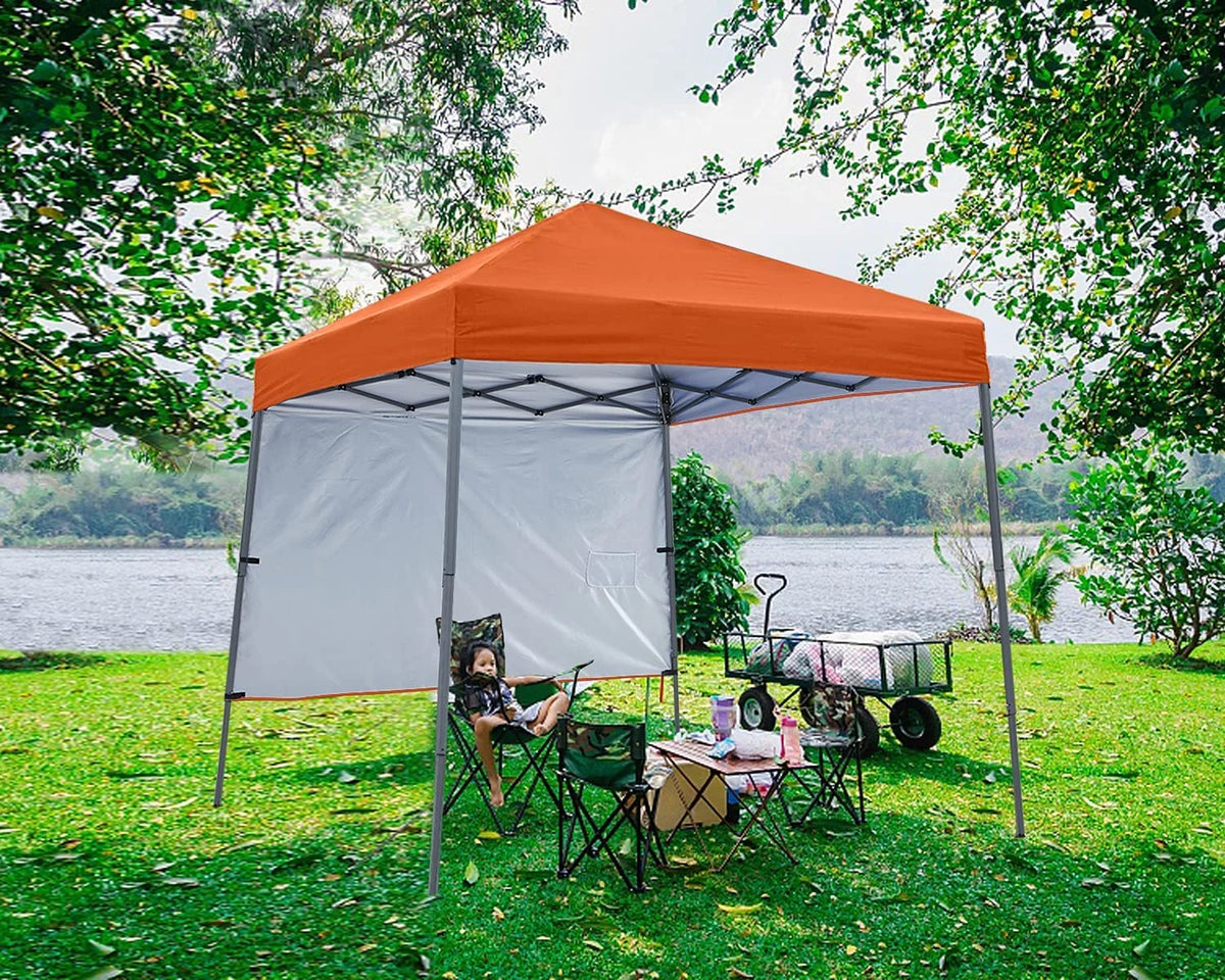 10ft x 10ft Pop Up Canopy Tent with Sidewall Y1491
