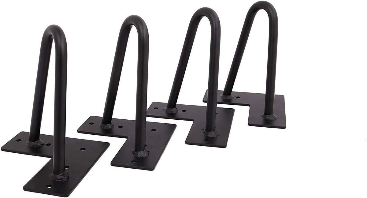 Matte Black Hairpin Legs Set Of 4 N275