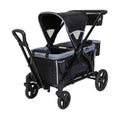 Black 2-in-1 Double Stroller Wagon N785