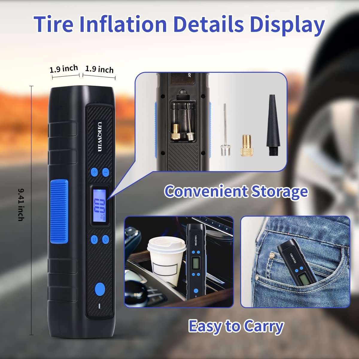 Portable Air Compressor 150PSI Tire Inflator G39489