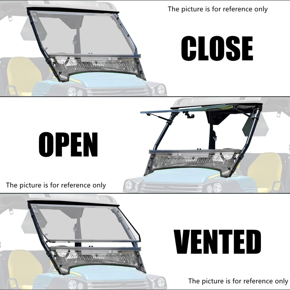 Clear Flip Folding Windshield M6541