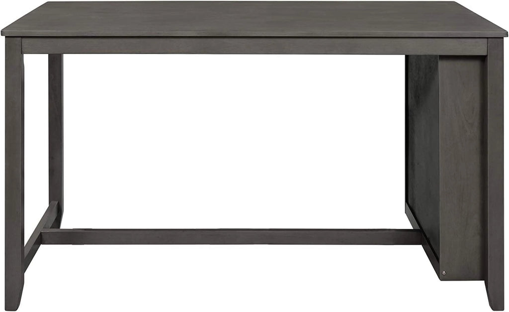 5 Piece Counter Height Wooden Dining Table Set with 4 Chairs N7054