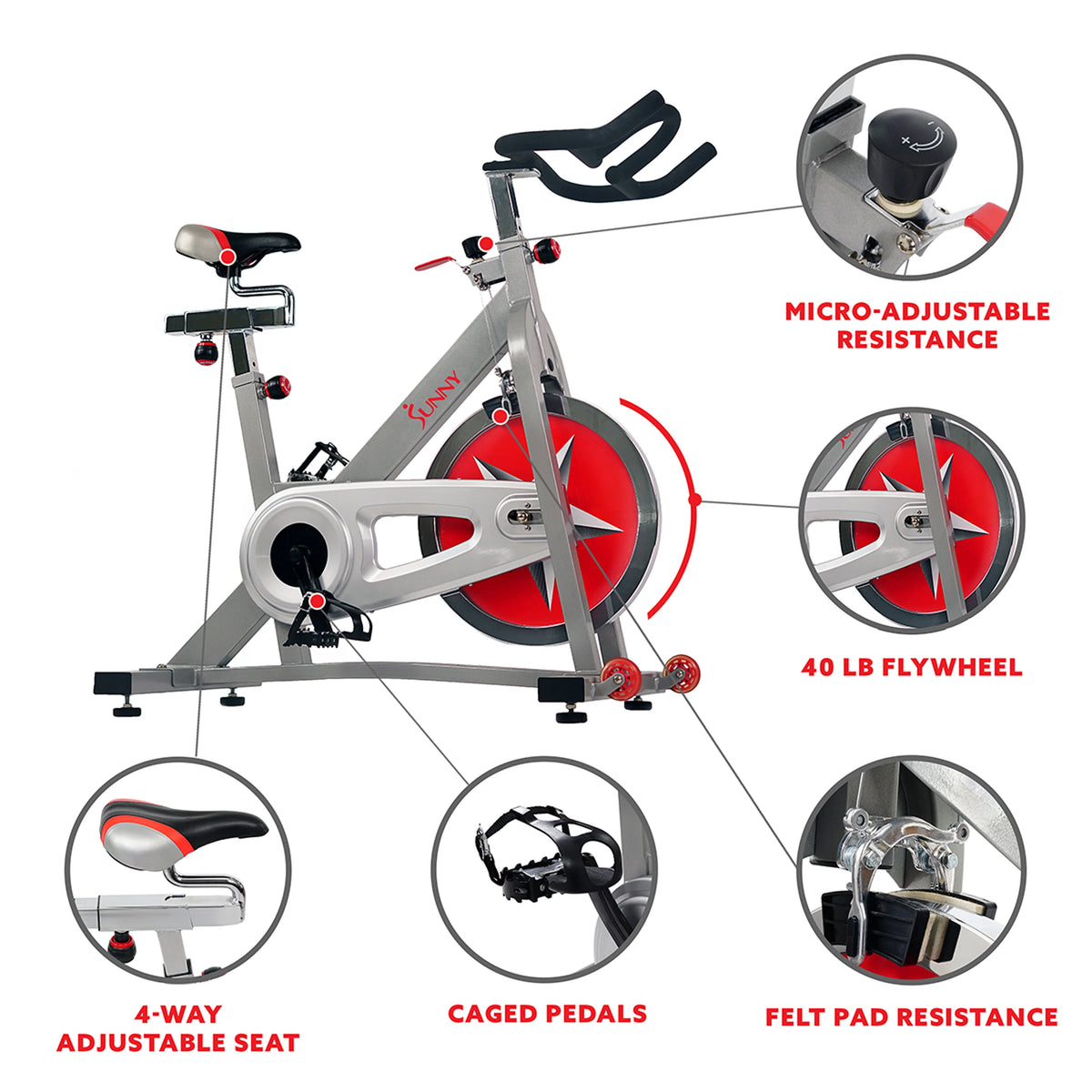 Stationary Indoor Cycling Exercise Bike E332476