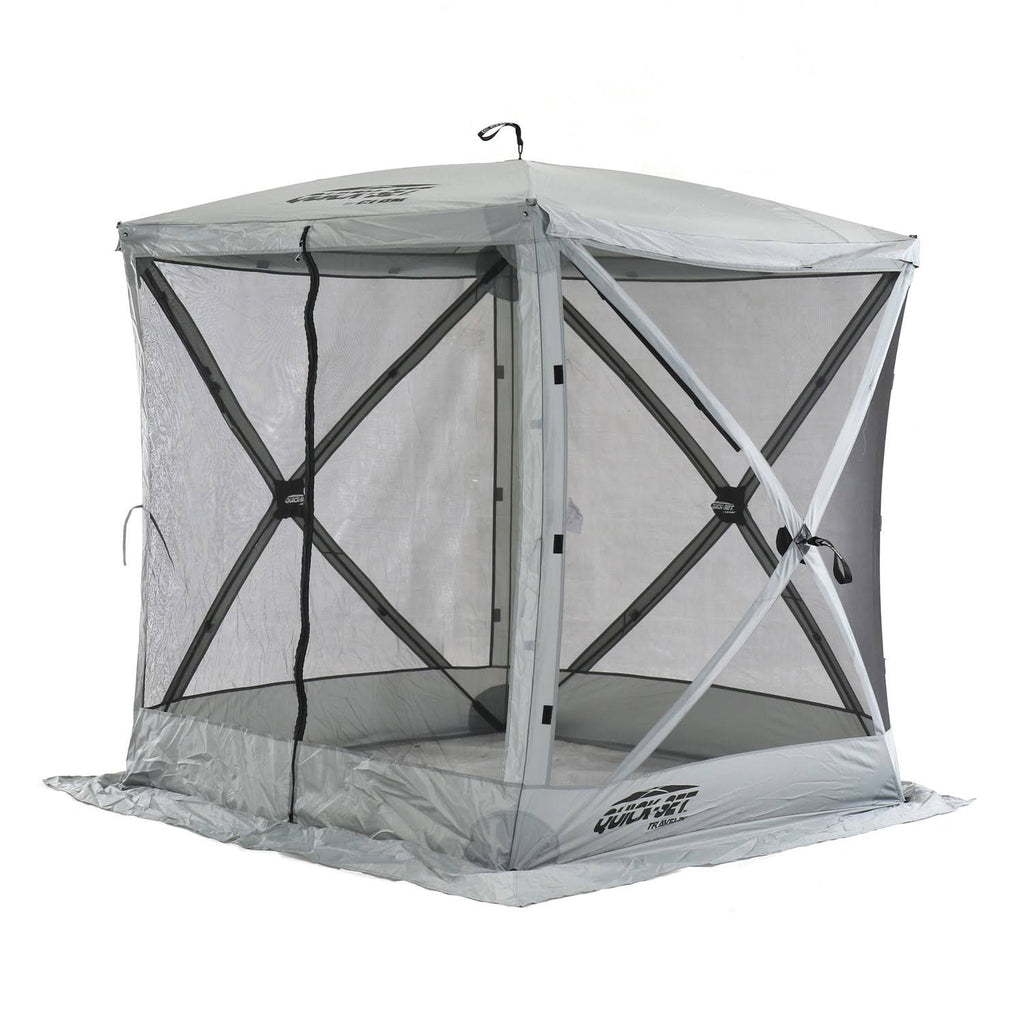 Portable Outdoor Gazebo Canopy Shelter Screen Tent Gray K970757