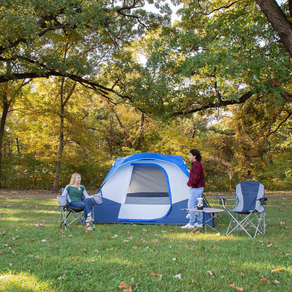 10' x 9' 6-Person Instant Cabin Tent with LED Lighted Hub H716