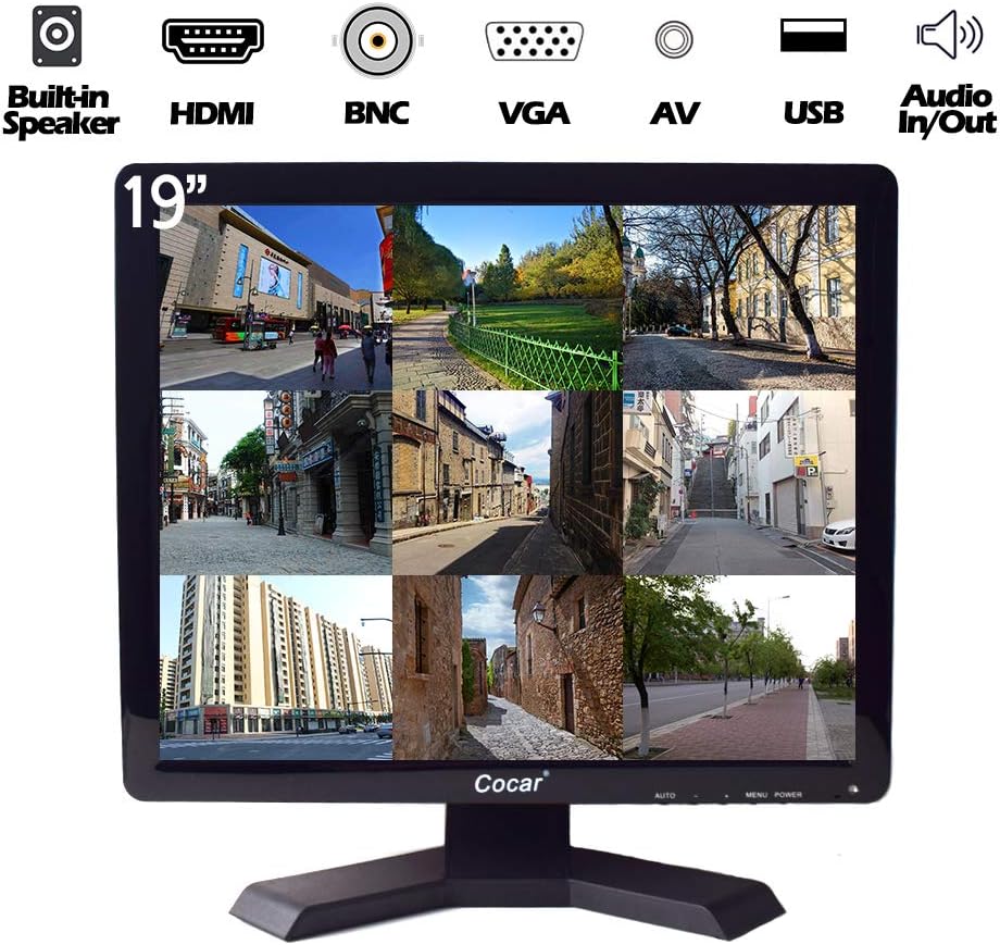 19 inch LCD CCTV Monitor with VGA HDMI BNC USB 1280x1024 N4472