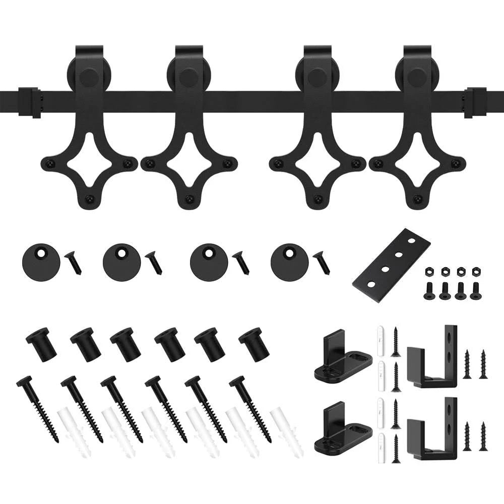 Sliding Standard Double Barn Door Hardware Kit 72 in. D11154