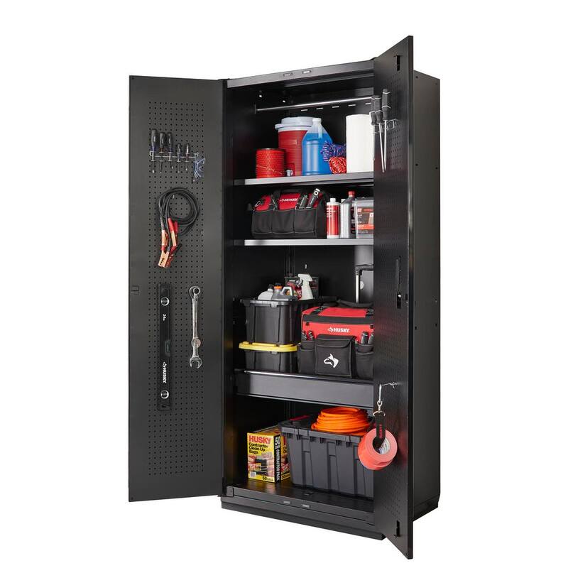 Heavy Duty Welded Steel Garage Storage System in Black U6730