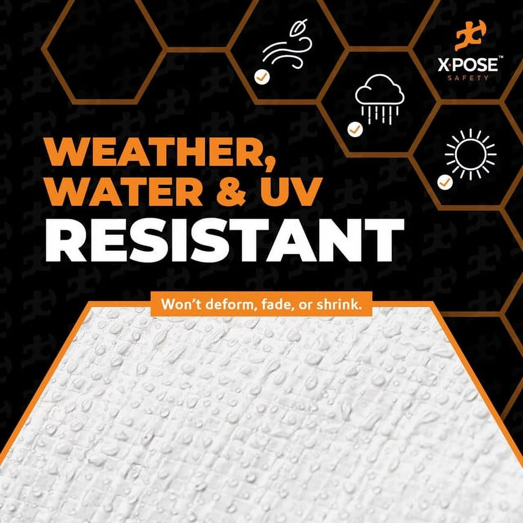 White Heavy Duty 10' x 20' Waterproof 12 Mil Poly Tarp B789443