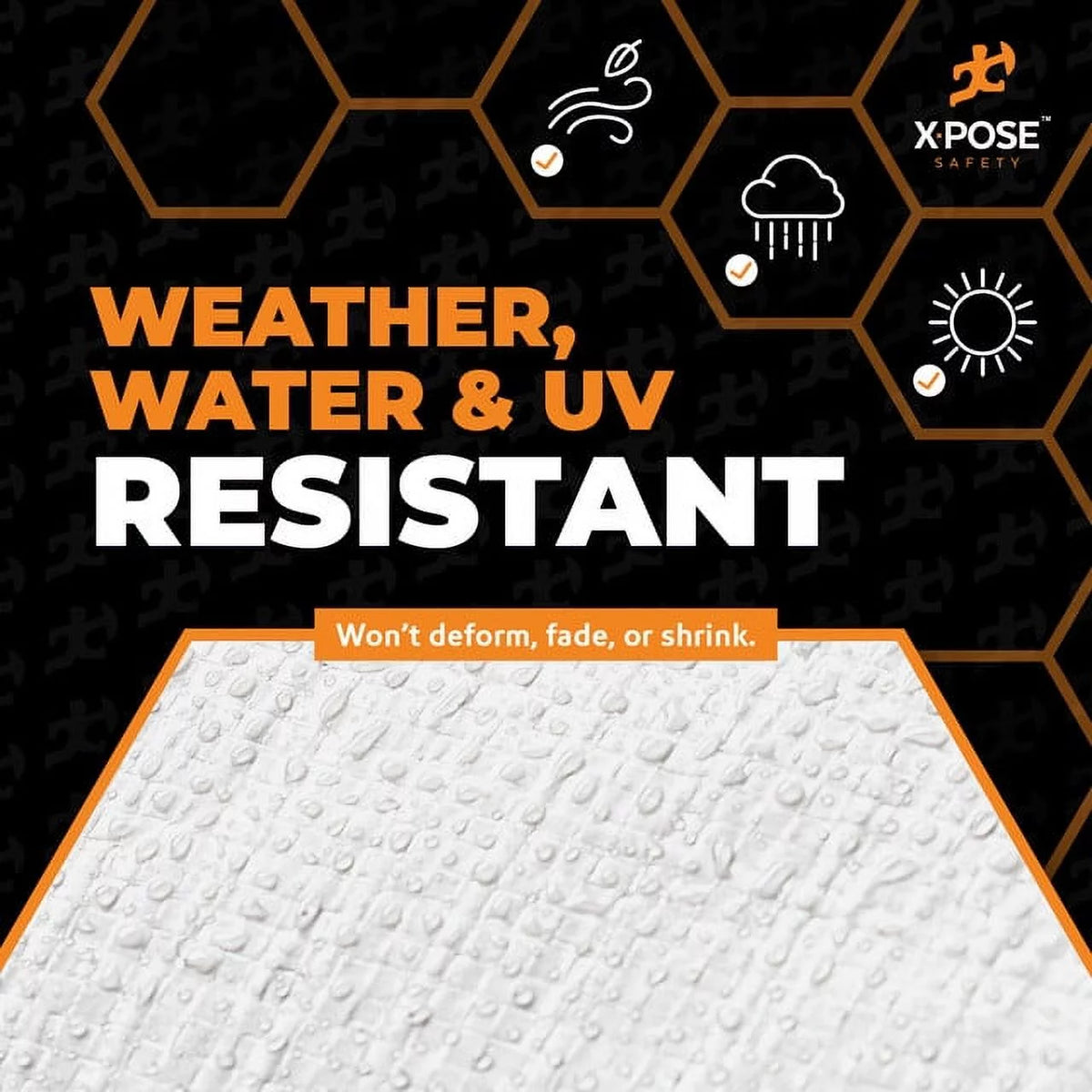 White Heavy Duty 10' x 20' Waterproof 12 Mil Poly Tarp B789443