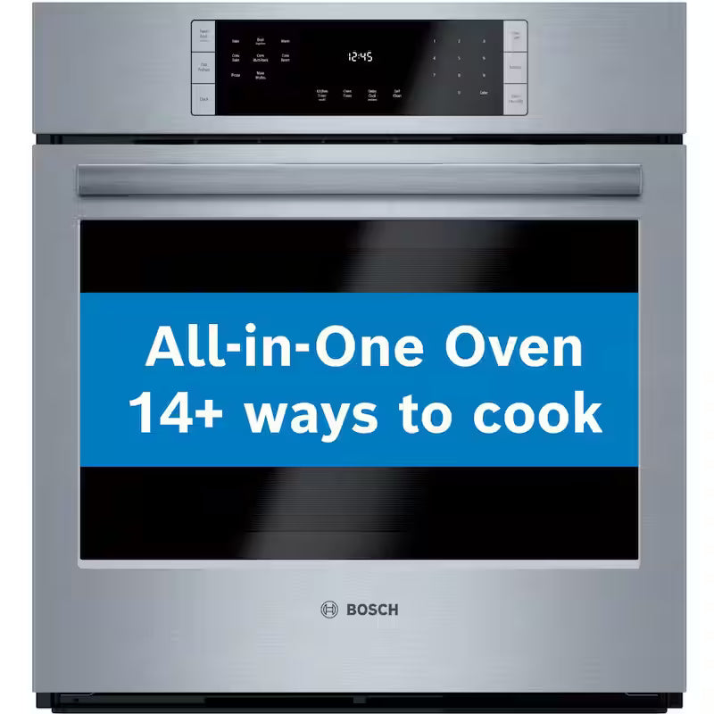 27 in Single Electric Wall Oven with Convection Self Cleaning Stainless Steel W90420