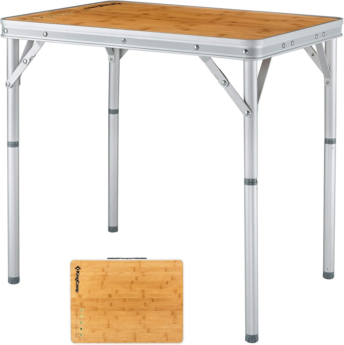 Bamboo Heavy Duty Oversize Anti-UV Portable Folding Table O1683
