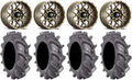 14 Wheels Bronze 28 Tires 4x110 Bolt Pattern 10mmx1.25 Lug Kit N845