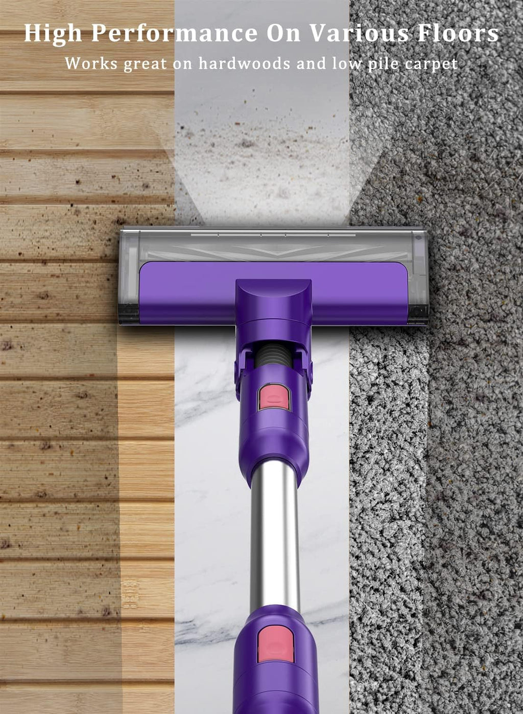 Cordless Stick Vacuum Cleaner with Detachable Battery I792