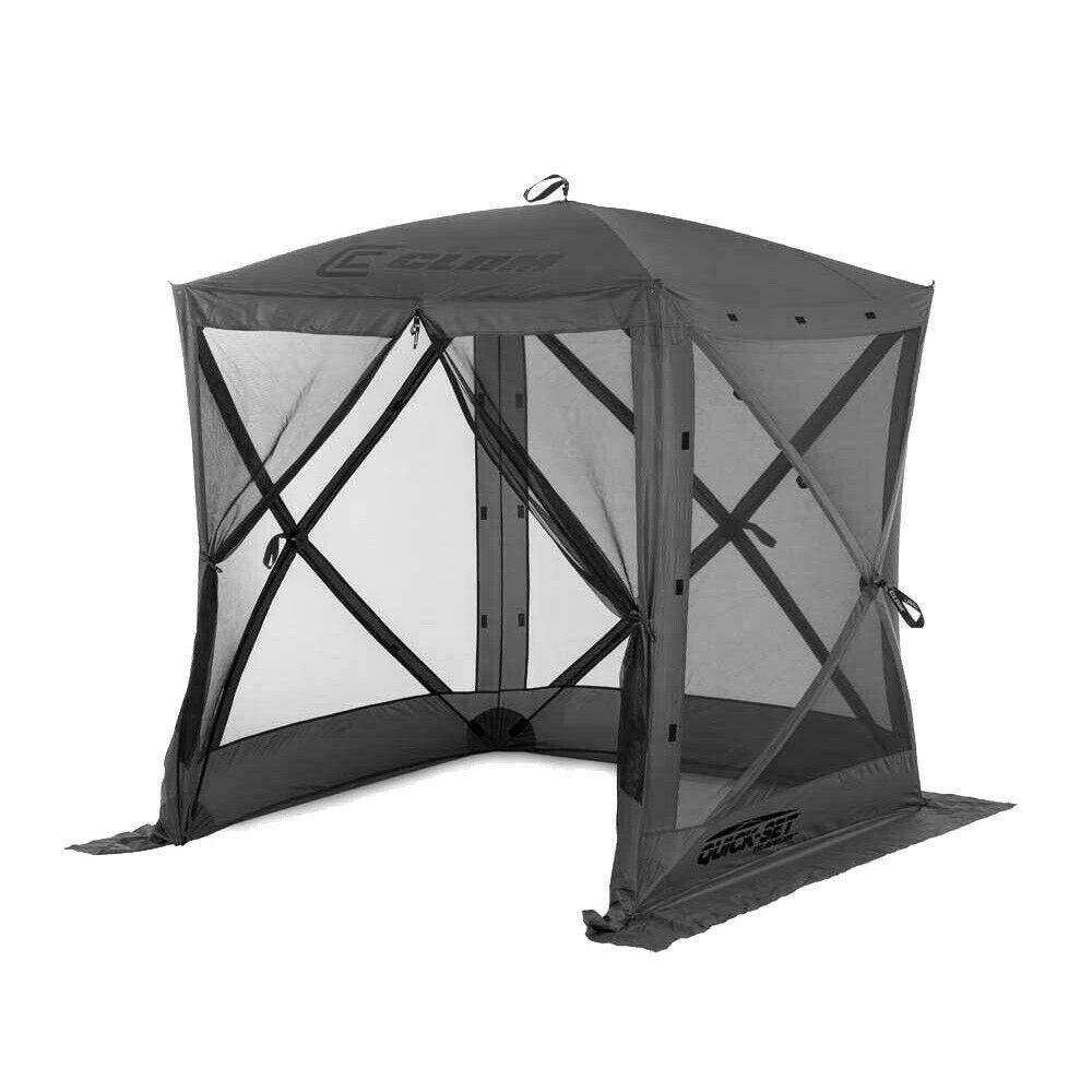 Portable Outdoor Gazebo Canopy Shelter Screen Tent Gray K970757