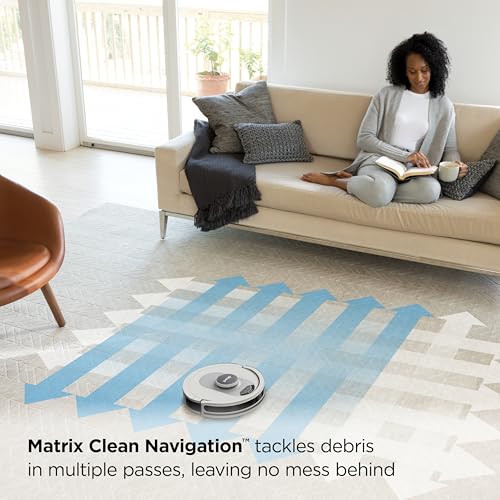 Voice Control Robot Vacuum with Home Mapping, Self-Empty Base, Cool Grey R769