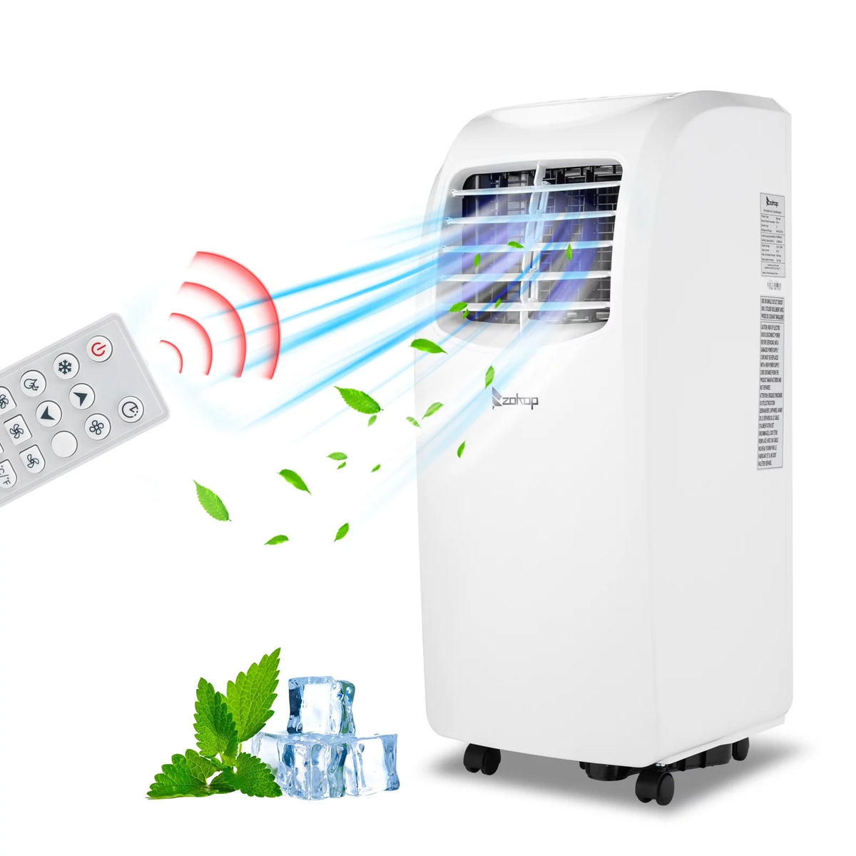 Portable Air Conditioner, 8,000 BTU, White A419
