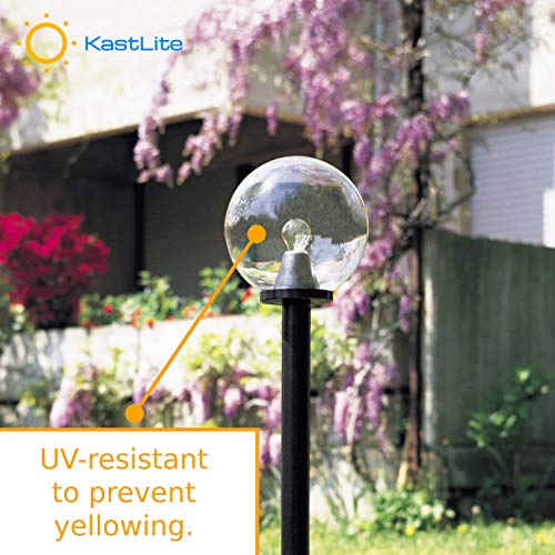 14" White Acrylic Lamp Post Globe W876399