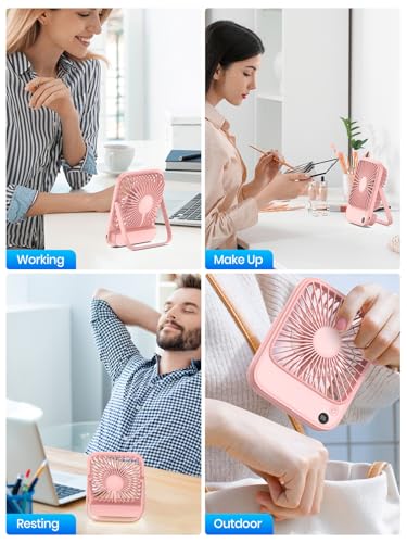 2 Pack 5000mAh Portable Desk Fan G53122