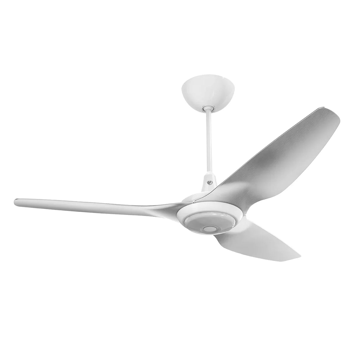 60 Ceiling Fan with Brushed Aluminum Blades and White Finish T211398