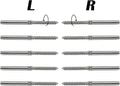 1/8 Swage Lag Screws Left & Right Cable Railing Hardware Kit T316 Stainless Steel 5 Pairs F9577