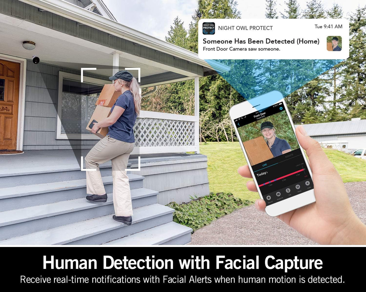 1080p Wi-Fi Smart Security System with 4 Cameras and 1TB Hard Drive O437