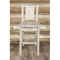 Counter Height Barstool with Laser Engraved Moose Design G706