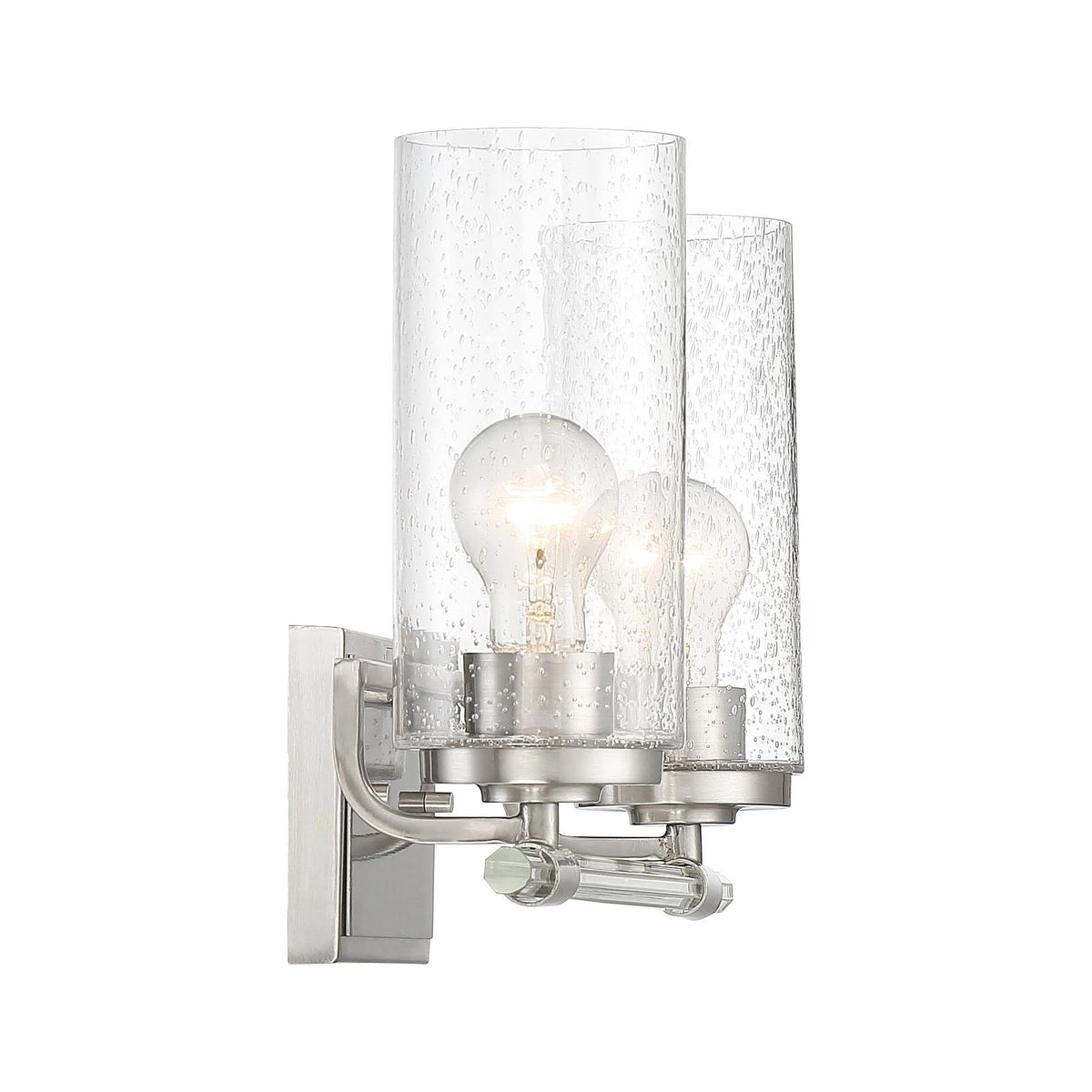 Brushed Nickel 2-Light Wall Light H2285