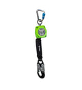 6 ft Web Retractable with Aluminum Snap Hook & Aluminum Carabiner P205