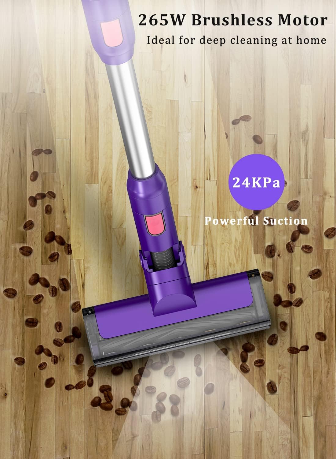 Cordless Stick Vacuum Cleaner with Detachable Battery I792