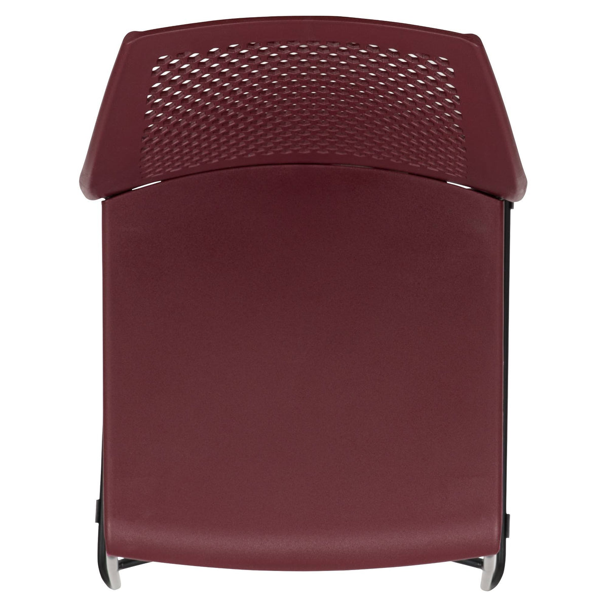Burgundy Stack Chair with Air-Vent Back T554