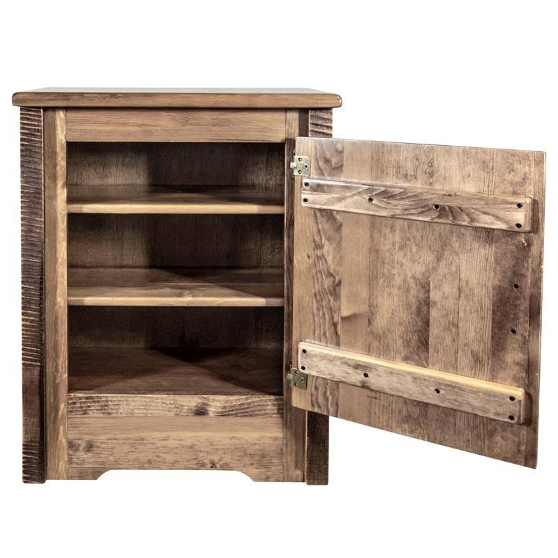 Accent Cabinet with Laser Engraved Wolf Design V3183