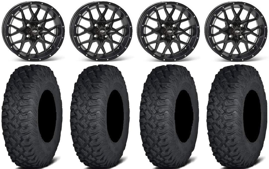 15 Wheels Black 32 Tires 4x137 Bolt Pattern Lug Kit U217
