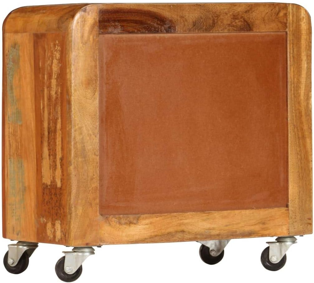Solid Reclaimed Wood Bedside Cabinet 19.7x11.8x19.7 W383