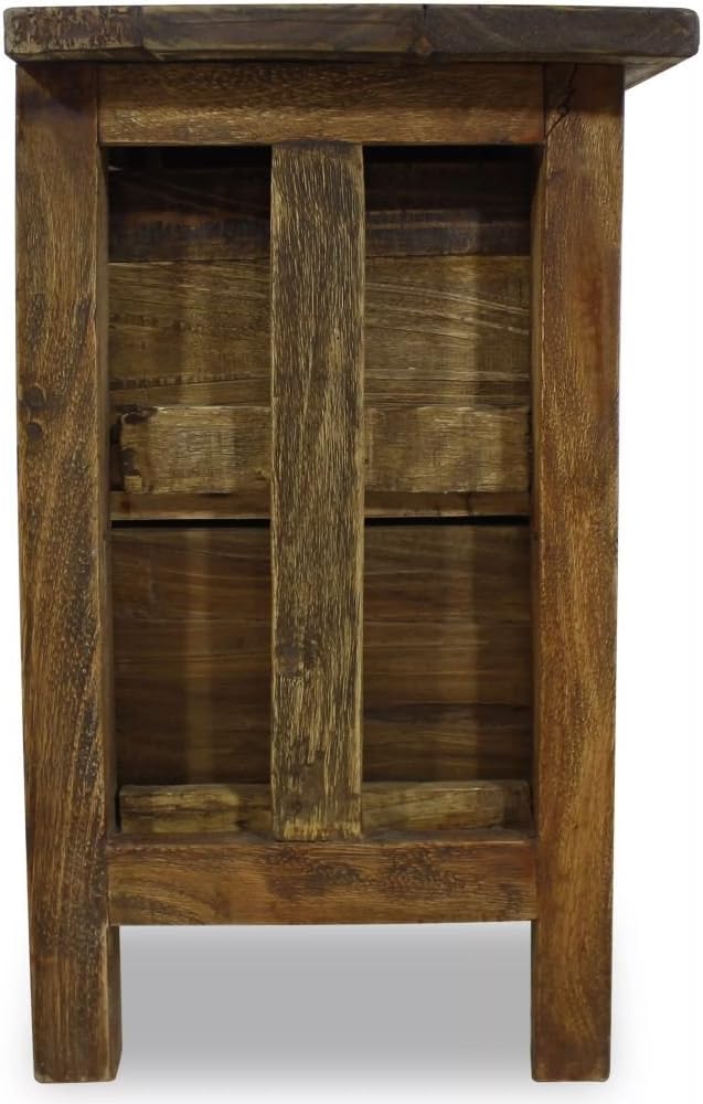 Solid Reclaimed Wood 2 Drawer Nightstand R81711