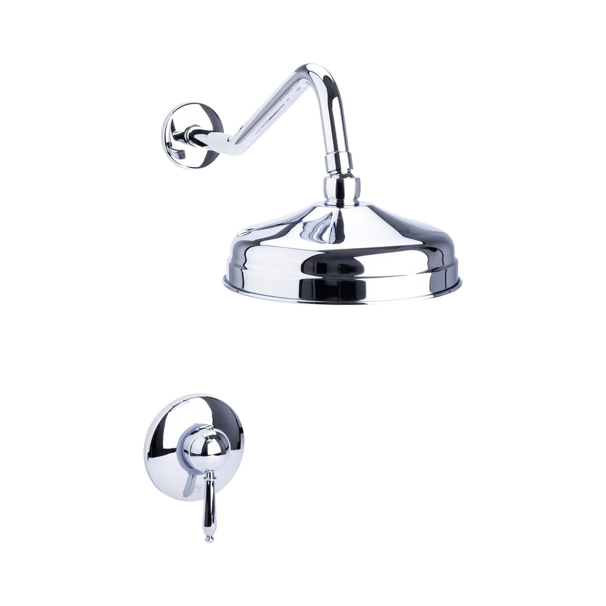 Traditional Rain Can Shower Set with Valve Chrome K261671