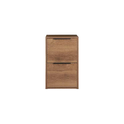 2-Drawer Vertical Filing Cabinet Brown U45236
