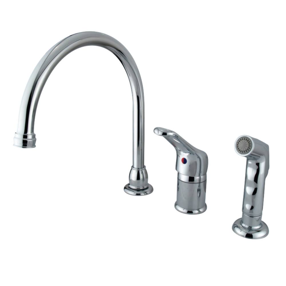Chrome Single Loop Handle Kitchen Faucet with Side Sprayer V211