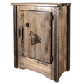 Accent Cabinet with Laser Engraved Wolf Design V3183