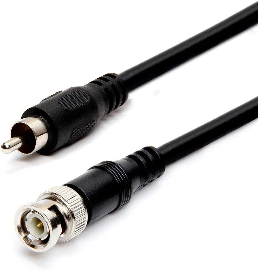 6 Feet BNC to RCA Coaxial Video Cable, Black T150