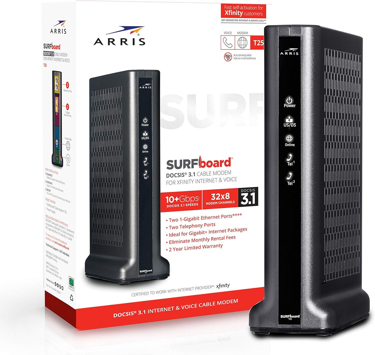 DOCSIS 3.1 Gigabit Cable Modem T201