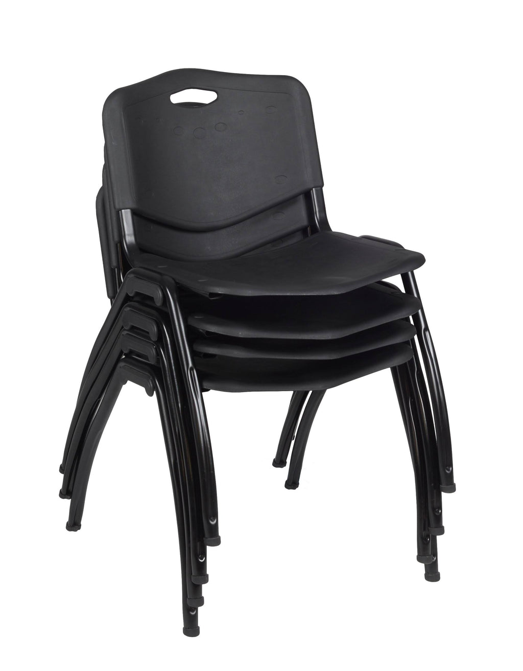 Square Breakroom Table & 4 Stack Chairs V4524