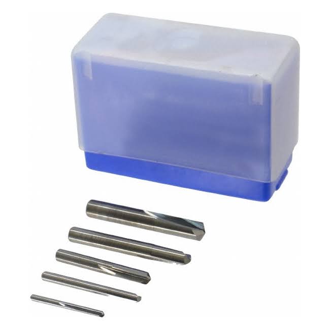 1/8 to 3/8 inch 35 Degree Point Carbide Drill Bit Set 5 Pcs U231507