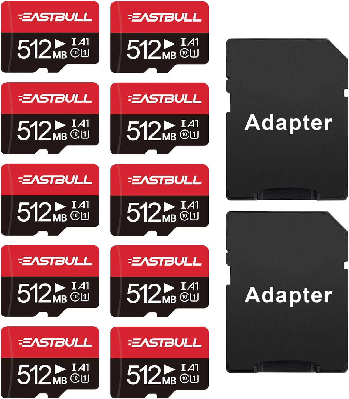 8GB 10-Pack Micro SD Cards UHS-I U1 Class 10 Z730633