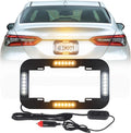 Amber and White 13.5 inch 24 LED Emergency Strobe Lights Pack of 2 T3318