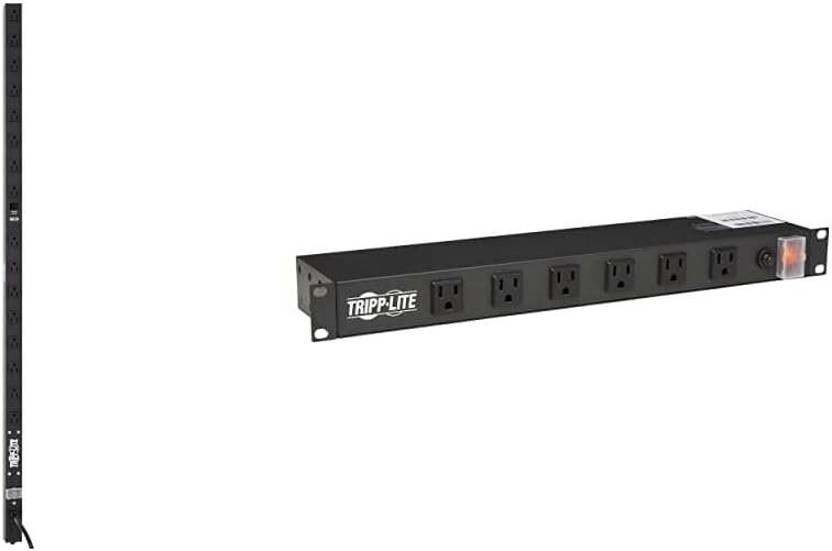 Metered PDU, 15A, 8 Outlets, 120V, 15 ft. Cord, 0U Vertical Rack-Mount Power Z619423