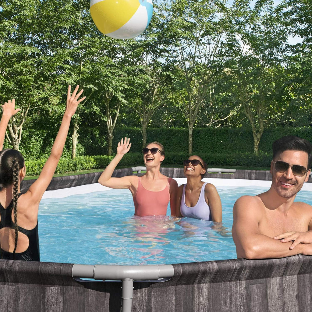 20 x 12 x 4 Foot Oval Above Ground Swimming Pool Set T7804