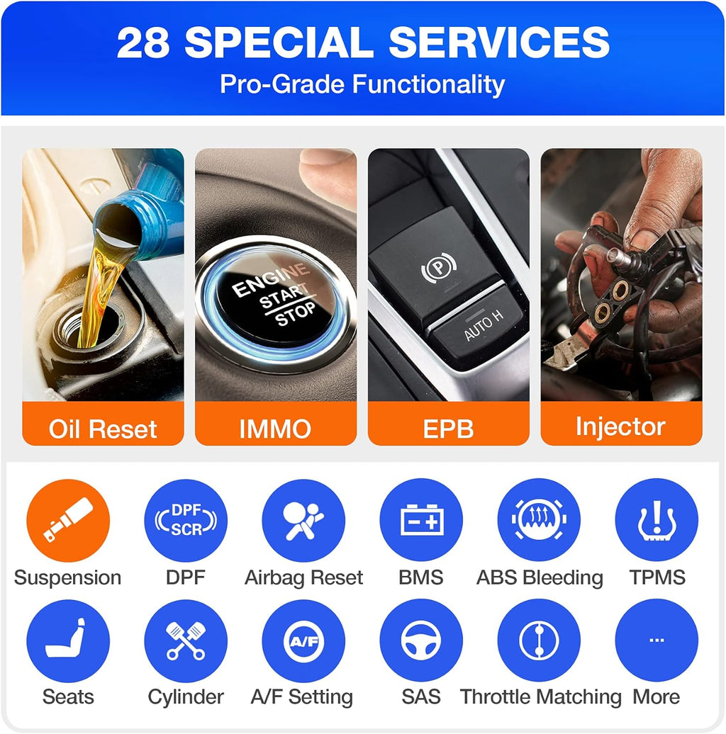 OBD2 Diagnostic Tool with TPMS and Sensor Programming W12332